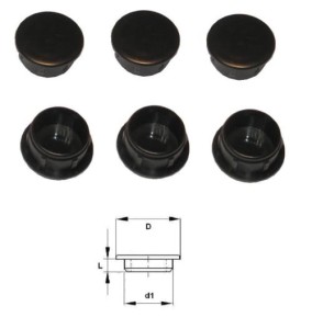 17 mm Zaślepka otworu technologicznego 10 sztuk