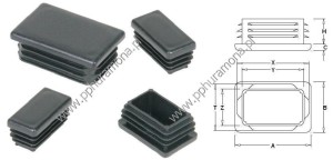 Zaślepka prostokątna 20x60 mm - 5 sztuk