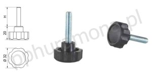 Pokrętło M8x30 mm , P1
